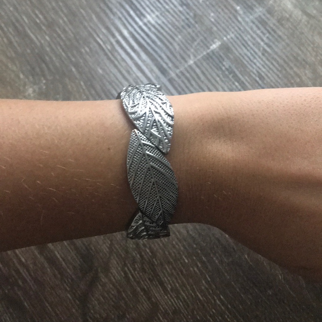 Silver Leaf Bracelet